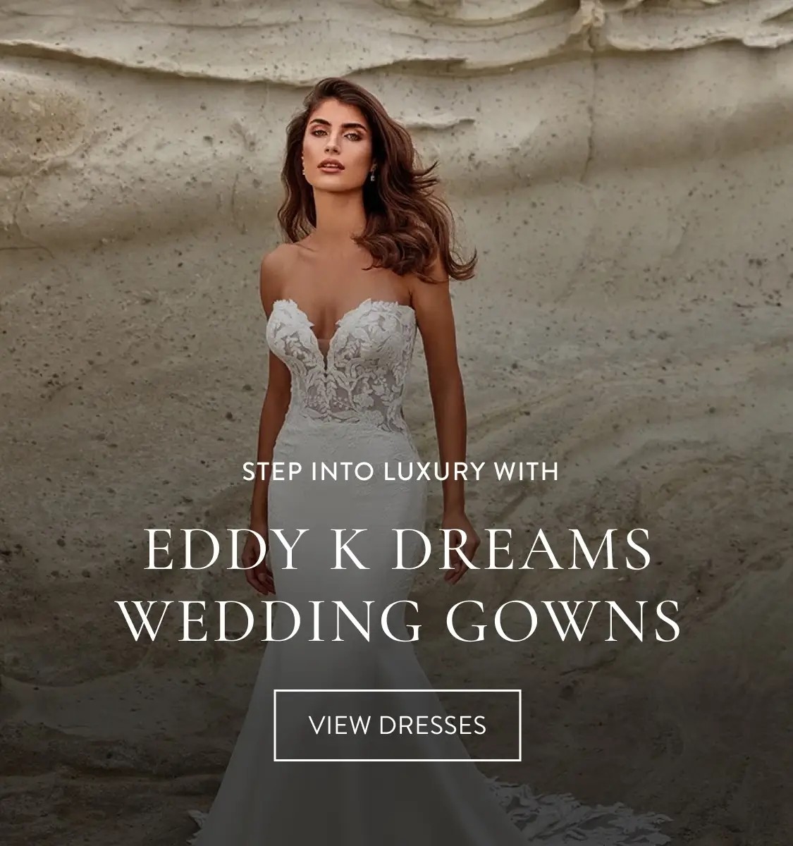 Women wearing a heart shape neckline bridal dress