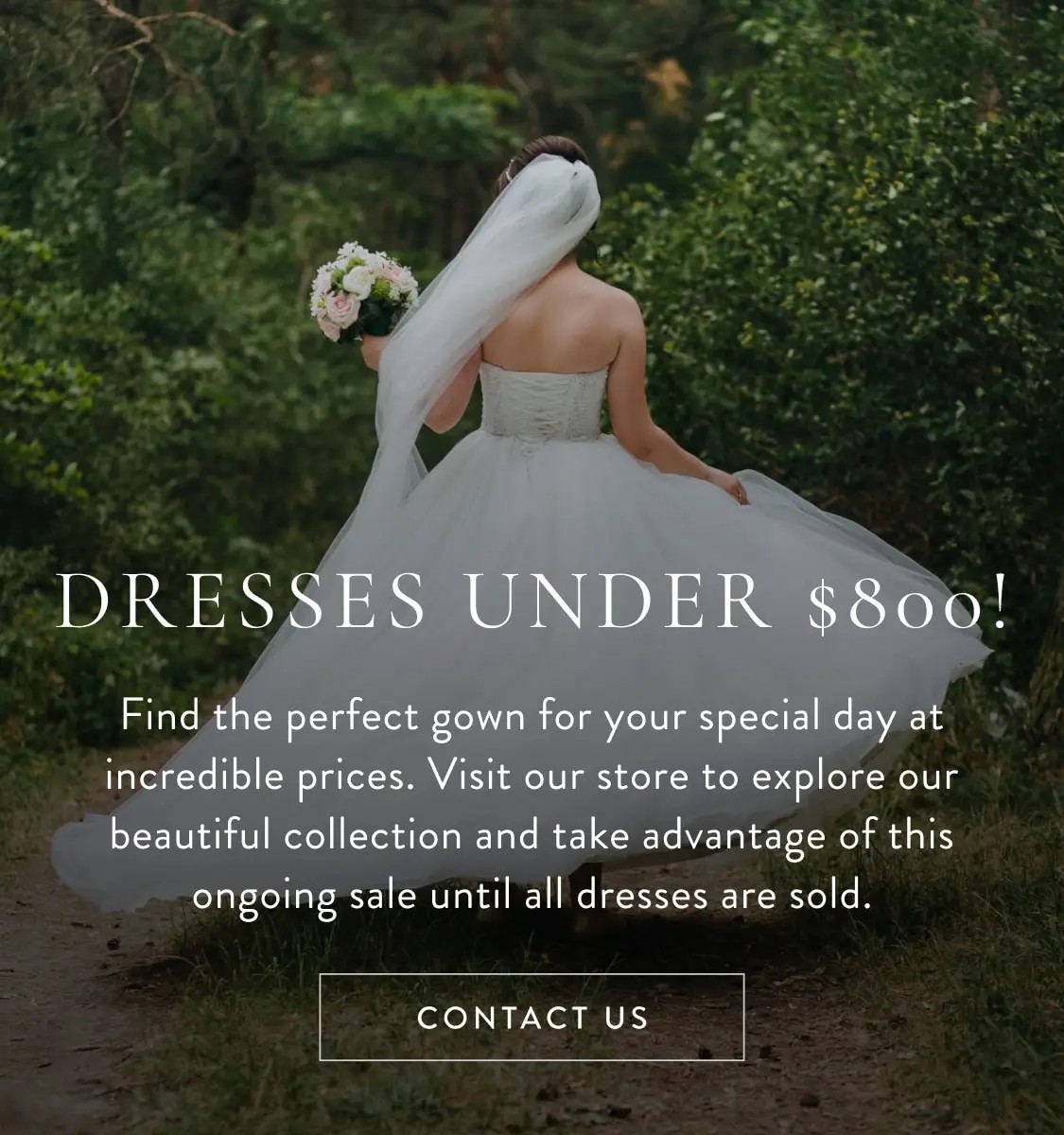 bride with an a-line dress